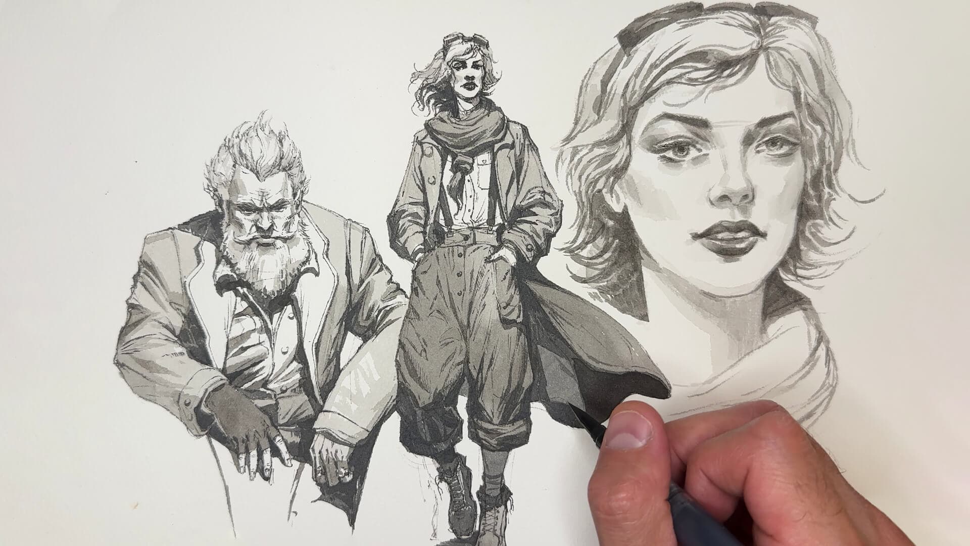 Ink Sketching: Advanced Techniques background
